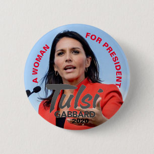 Chapa Redonda De 5 Cm Tulsi Gabbard 2020