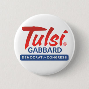 Chapa Redonda De 5 Cm Tulsi Gabbard para el congreso