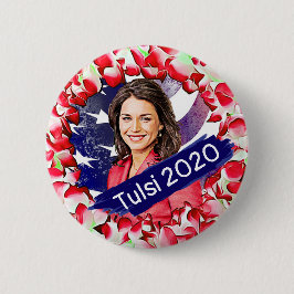 Chapa Redonda De 5 Cm Tulsi Gabbard para las elecciones presidenciales d