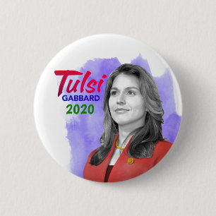 Chapa Redonda De 5 Cm Tulsi para el presidente
