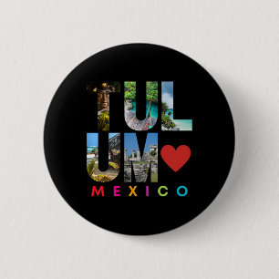 Chapa Redonda De 5 Cm Tulum Mexico 2022 Vacation Beach Matching Family G