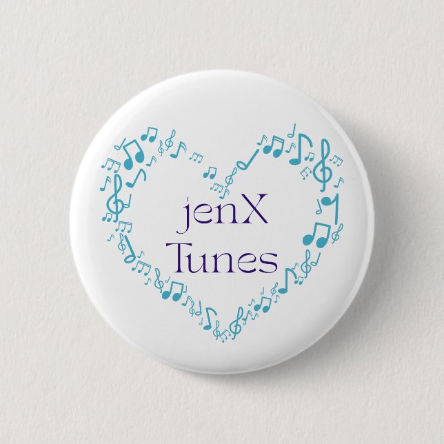 Chapa Redonda De 5 Cm Tunes de jenX (Anverso)