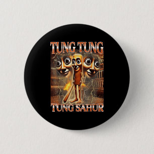 Chapa Redonda De 5 Cm Tung Tung Tung Sahur
