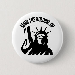 Chapa Redonda De 5 Cm Turn The Volume Up New York Zohran Mamdani