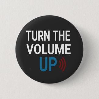 Chapa Redonda De 5 Cm Turn the Volume Up Png Zohran Mamdani NYC  T-Shirt
