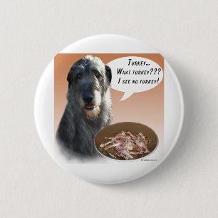 Chapa Redonda De 5 Cm Turquía del lobo irlandés