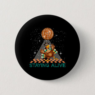 Chapa Redonda De 5 Cm Turquía: Discoteca viva 70