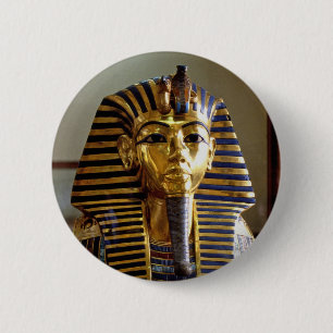 Chapa Redonda De 5 Cm Tutankhamun - Máscara enterrada