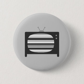Chapa Redonda De 5 Cm TV retro