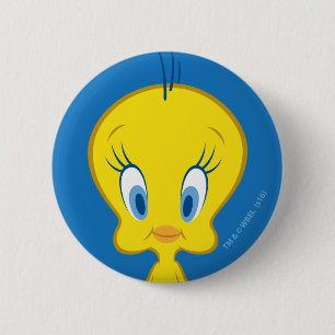 Chapa Redonda De 5 Cm TWEETY™   Pequeña Pájaro Inocente