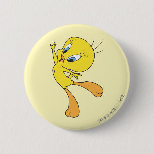 Chapa Redonda De 5 Cm TWEETY™ See Me Fly