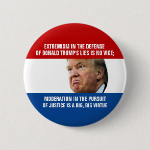 Chapa Redonda De 5 Cm Twisted Trump Logic