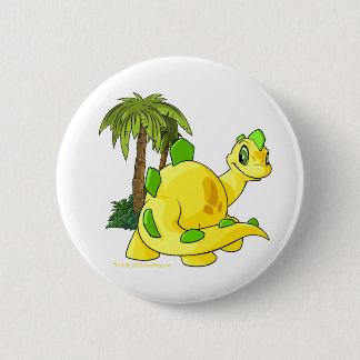 Chapa Redonda De 5 Cm Tyrannian Chomby amarillo que mira