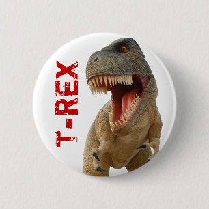 Chapa Redonda De 5 Cm Tyrannosaurus Rex