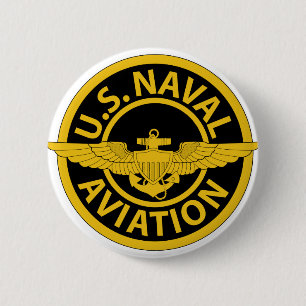 Chapa Redonda De 5 Cm U.S. Aviación naval - 2