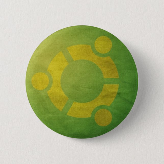 Chapa Redonda De 5 Cm Ubuntu (Anverso)