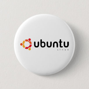 Chapa Redonda De 5 Cm Ubuntu Linux Open Source