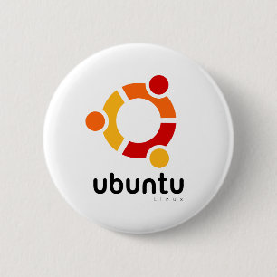 Chapa Redonda De 5 Cm Ubuntu Linux Open Source