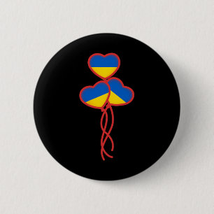Chapa Redonda De 5 Cm Ucrania Apoyo Ucrania Bandera Libertad Solidaridad
