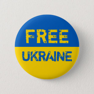 Chapa Redonda De 5 Cm Ucrania libre