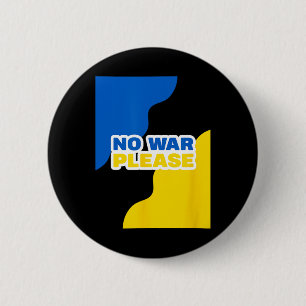 Chapa Redonda De 5 Cm Ucrania No Guerra Por Favor Paz Con Bandera Ucrani
