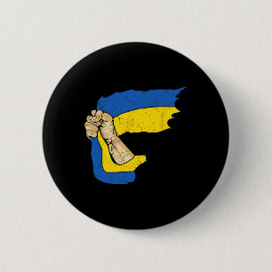 Chapa Redonda De 5 Cm Ucrania Orgullo de la Bandera Ucraniana