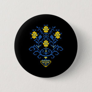 Chapa Redonda De 5 Cm Ucrania Ucraniano Kiev Trysub Bandera 11