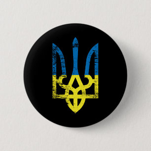 Chapa Redonda De 5 Cm Ucrania Ucraniano Kiev Trysub Bandera 15