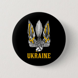 Chapa Redonda De 5 Cm Ucrania Ucraniano Kiev Trysub Europa del Este 1 