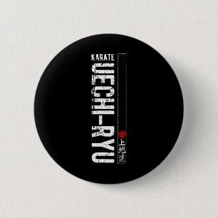 Chapa Redonda De 5 Cm Uechi Ryu Karate Do Martial Arts Japan Belt Retro