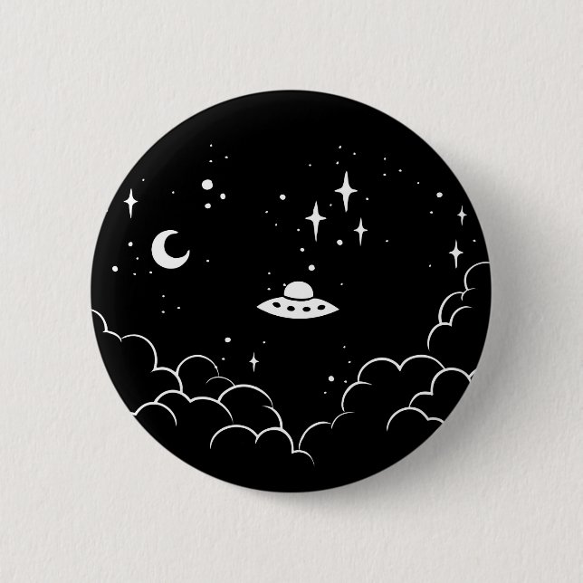 Chapa Redonda De 5 Cm Ufo (Anverso)