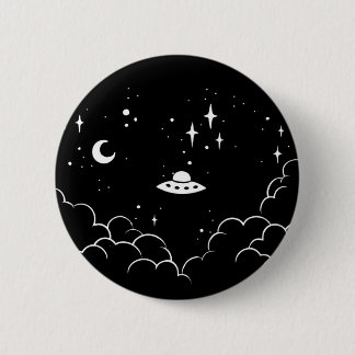 Chapa Redonda De 5 Cm Ufo