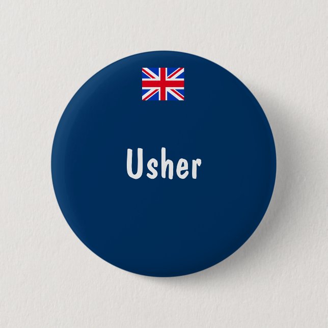Chapa Redonda De 5 Cm Ujier (Anverso)