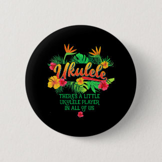 Chapa Redonda De 5 Cm Ukulele Music Tee Hawaii Love Hawaii