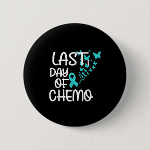 Chapa Redonda De 5 Cm Último Día De Cáncer De Ovario De Tee Gráfica De Q