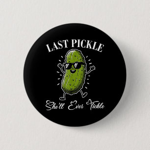 Chapa Redonda De 5 Cm Último Tickle de la Concha de Pepino Partido de So