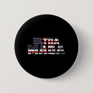 Chapa Redonda De 5 Cm Ultra Maga Donald Trump Joe Biden Republicano Amer