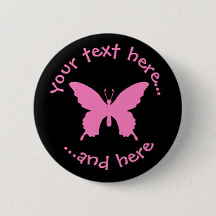 Chapa Redonda De 5 Cm Ulysses Butterfly