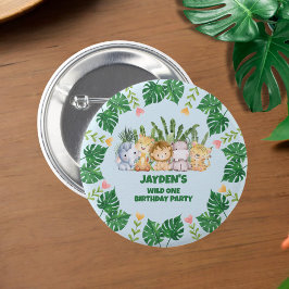 Chapa Redonda De 5 Cm Un animal salvaje de una jungla