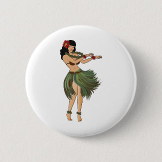Chapa Redonda De 5 Cm Un baile Chica Hula
