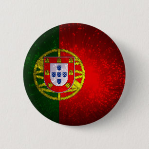 Chapa Redonda De 5 Cm Un bandeira de Portugal