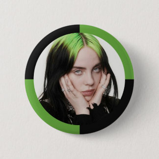 Chapa Redonda De 5 Cm Un broche distintivo para la cantante Billie Eilis