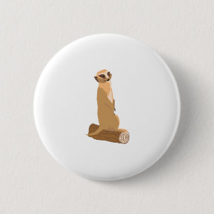 Chapa Redonda De 5 Cm Un Meerkat