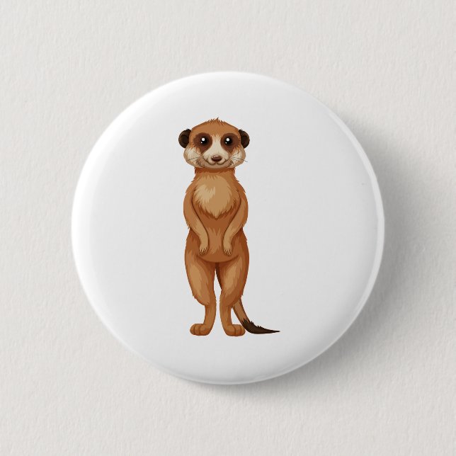 Chapa Redonda De 5 Cm Un personalizado de Meerkat (Anverso)