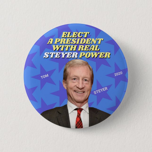 Chapa Redonda De 5 Cm Un presidente con verdadero poder STEYER (Anverso)