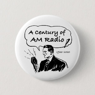 Chapa Redonda De 5 Cm Un siglo de emisiones de radio de AM