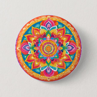 Chapa Redonda De 5 Cm Un simple mandala