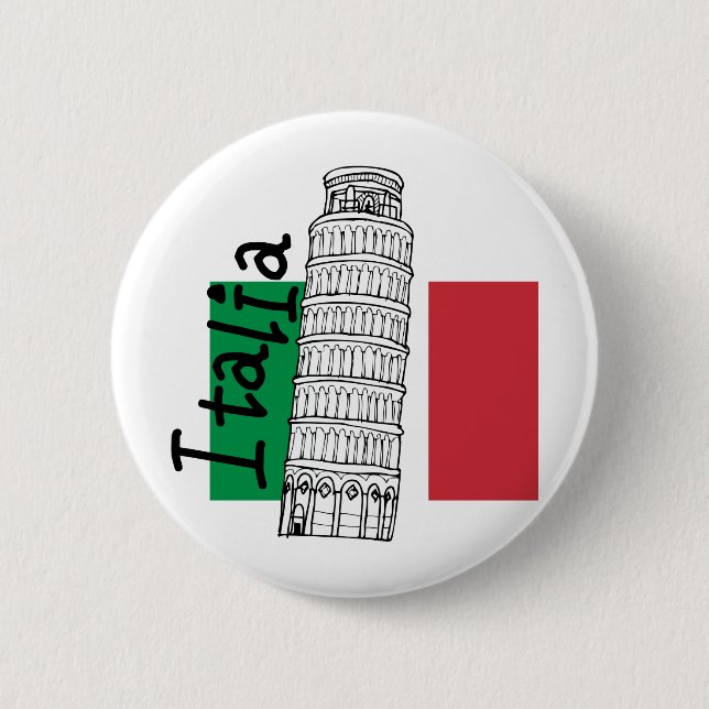 Chapa Redonda De 5 Cm Un tacto de Italia (Anverso)