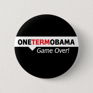 Chapa Redonda De 5 Cm Un término Obama - juego encima