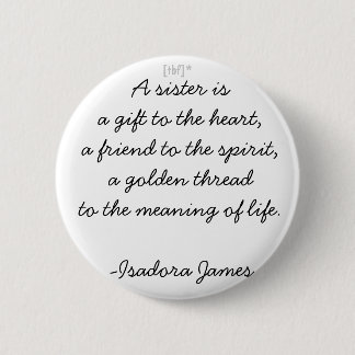 Chapa Redonda De 5 Cm Una hermana